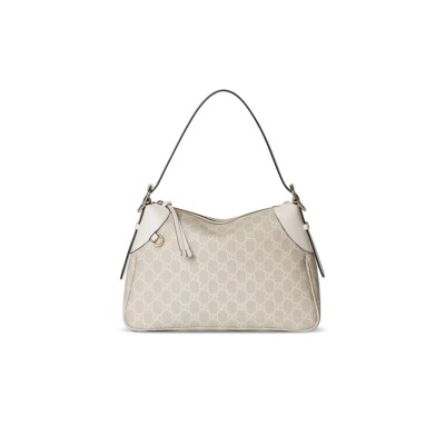 GUCC GG EMBLEM MEDIUM SHOULDER BAG 815216 (31.5*21*8cm)